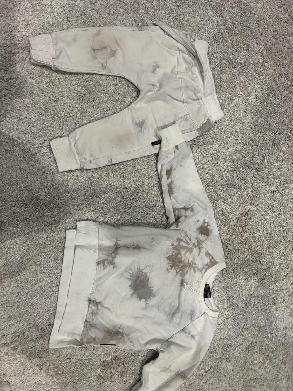 Little Bipsy Sand Marble pullover & jogger Matching Set